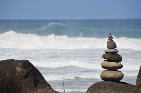 Solitary Inukshuk