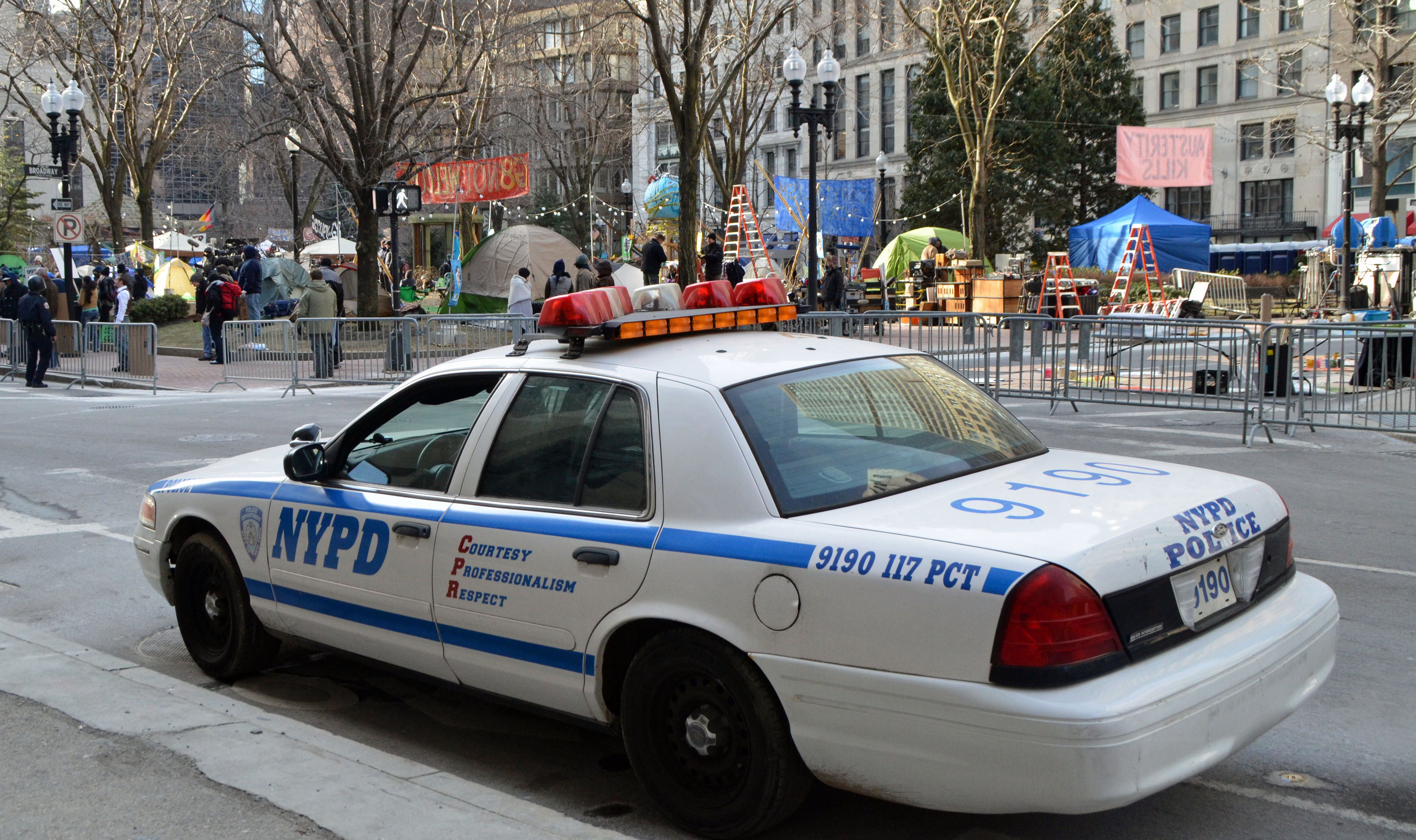 NYPD car in Boston