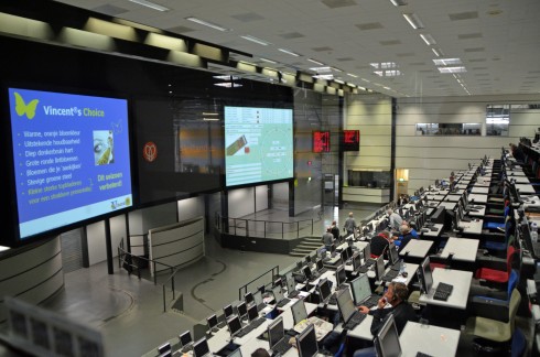 Alsmeer flower auction room