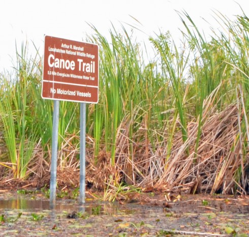 Loxahatchee Canoe Trail sign