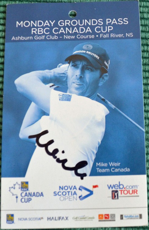 Mike Weir autograph