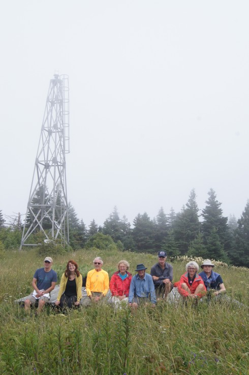 Dan, Judy, Eric, Alison, Dale, Allan, Carla and George on Isle Haute