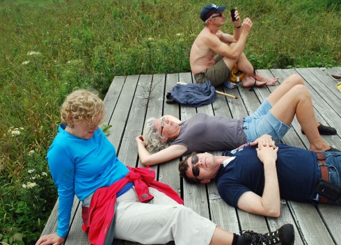 Chilling out on Isle Haute