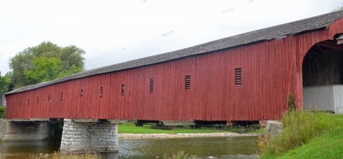 Cycling Mennonite country - West Montrose Covered Bridge