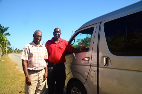Wayne and Julian Alleyne - master taxi men in Barbados