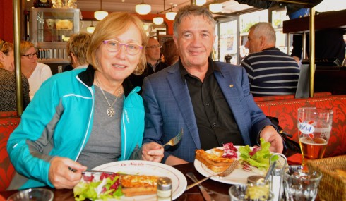 Monsieur & Madame Croque at Cafe le Nazir, Montmartre