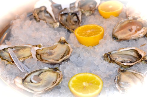 Four types of oysters, La Mascotte