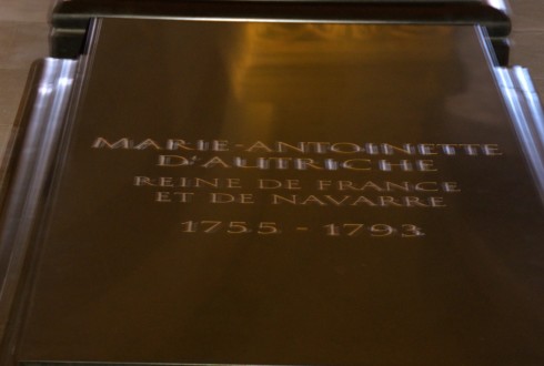Marie Antoinette in St. Denis Crypt