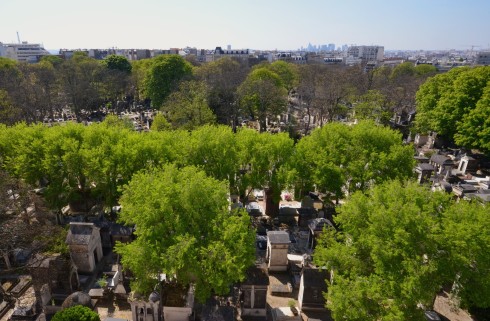 Montmartre Cemetery from 34 Rue de Jesph du Maitre