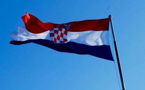 Croatian Flag atop Marjan