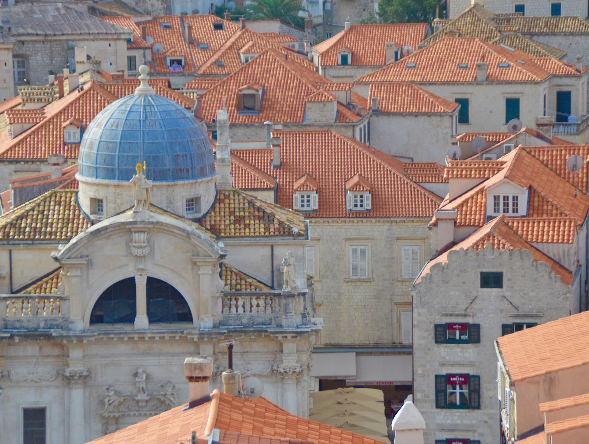 St. Blaise Church from the walls of Dubrovnik