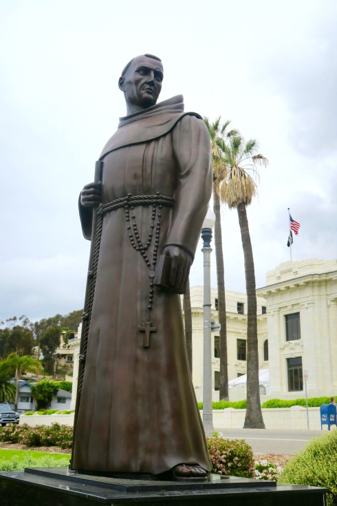 Father Serra outside Ventura California City Hall