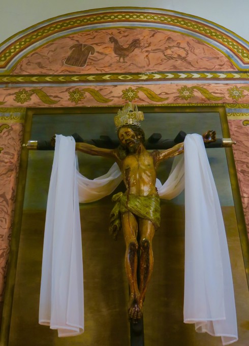 Crucifixion in San Buenaventura mission, Ventura California