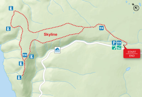 Map of Skyline Trail