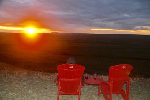 Sunset in Grasslands National Park