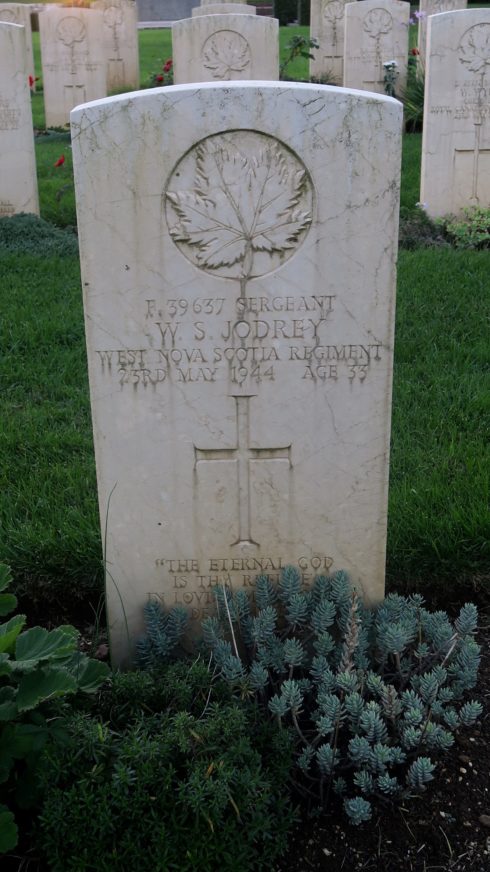 Sgt. William Steadman Jodrey, Cassino War Cemetery