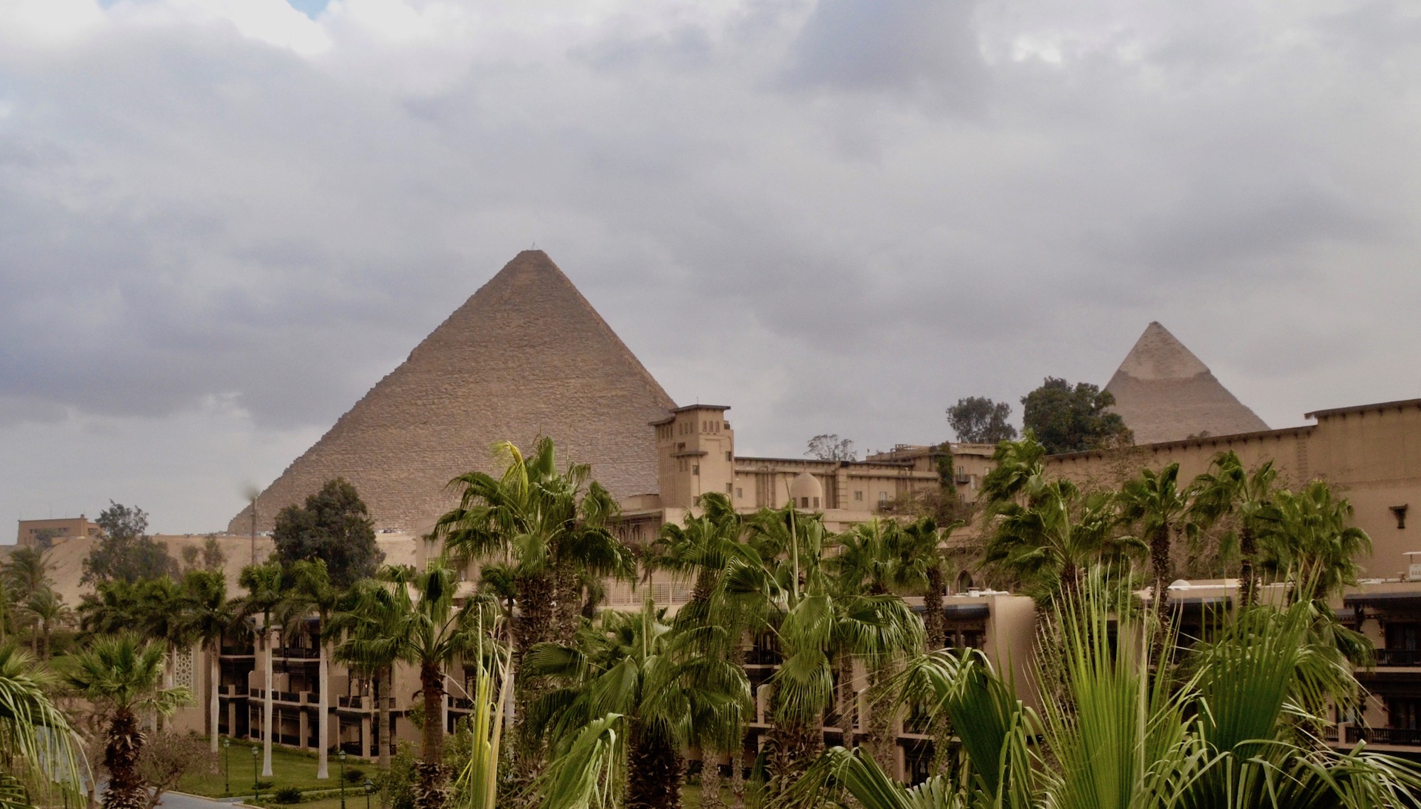 View of the Pyramids from Mena House