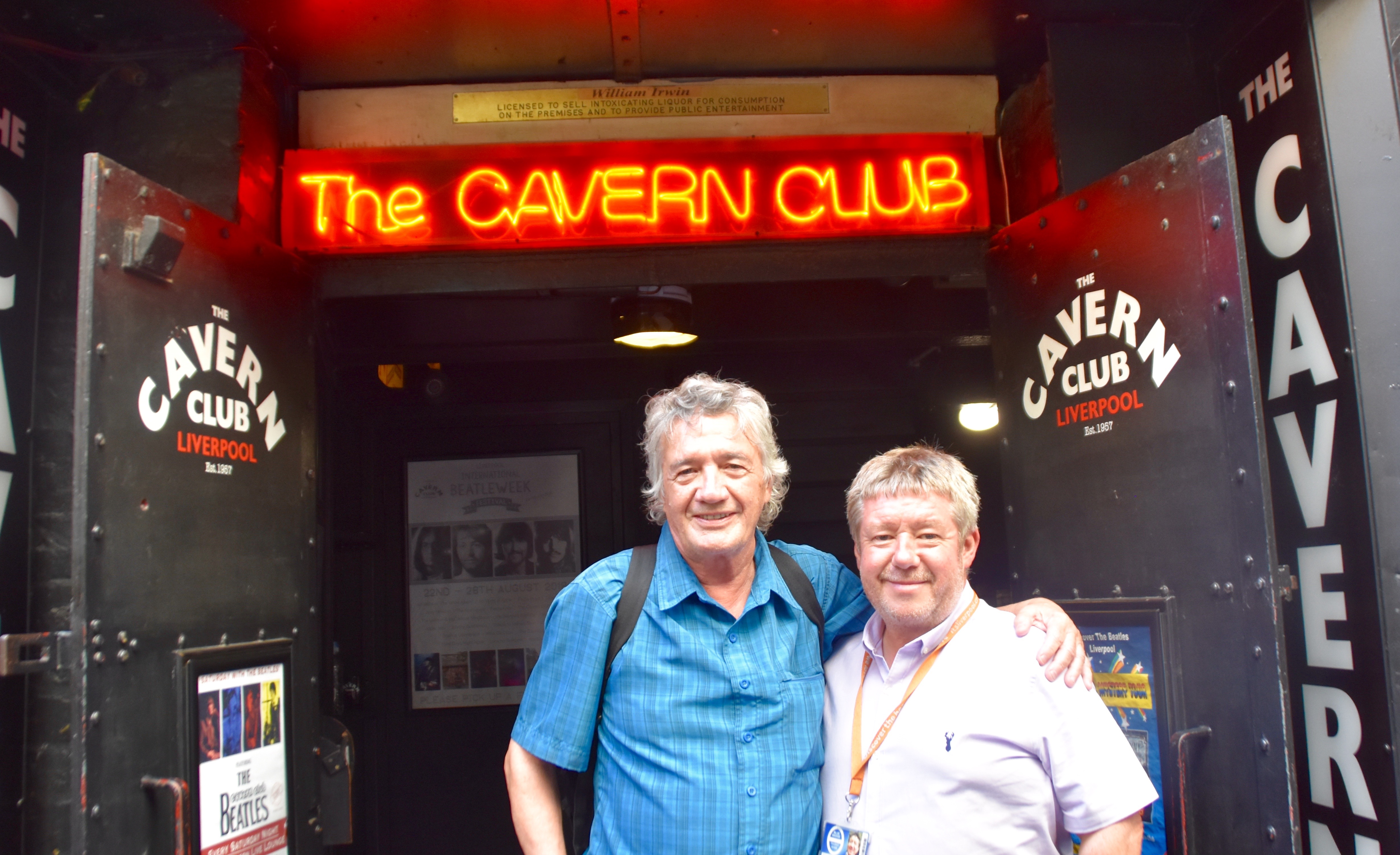 With Paul Beesley on Beatles Tour