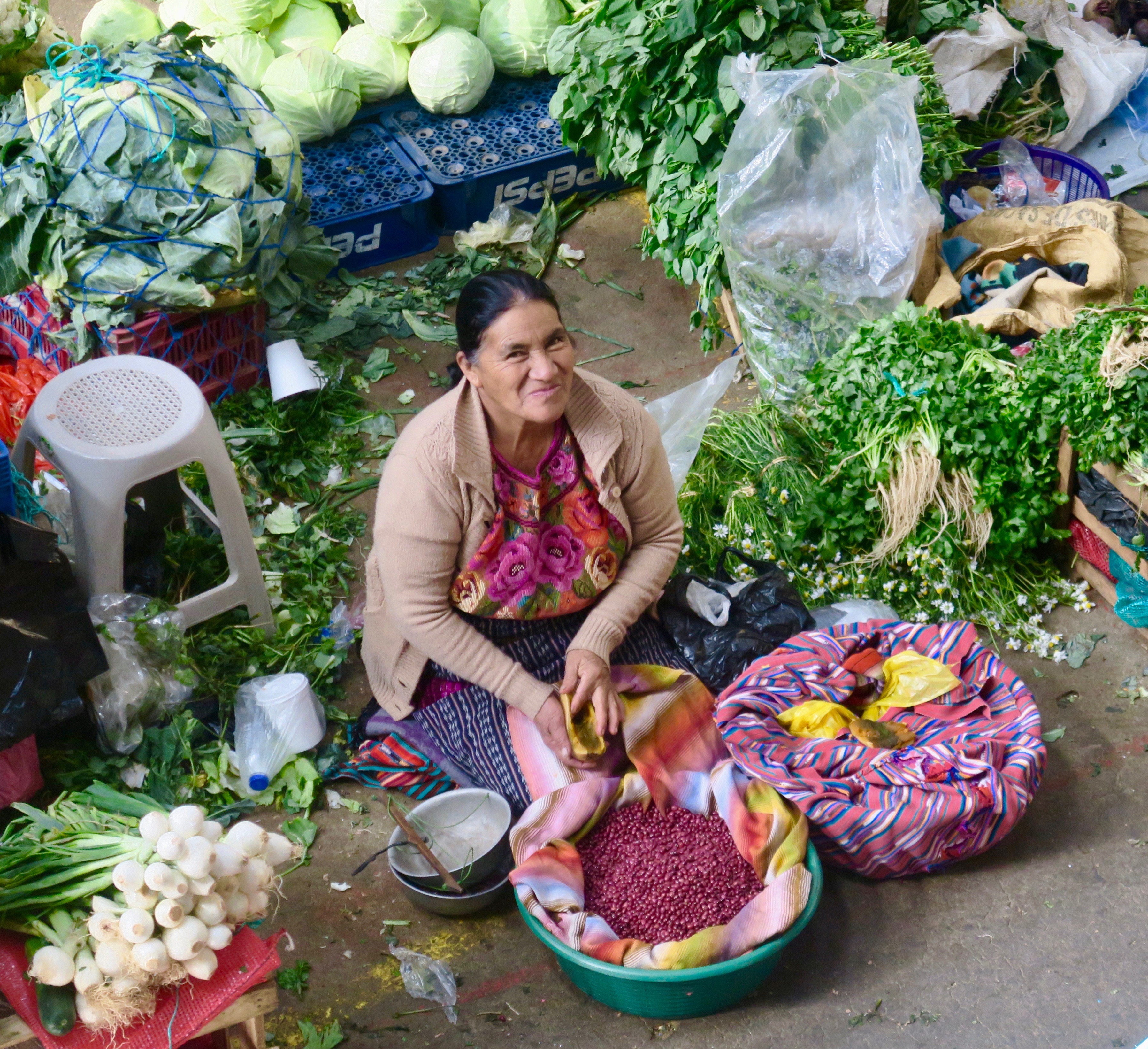 Vegetable Seller, Chichicastenango Market