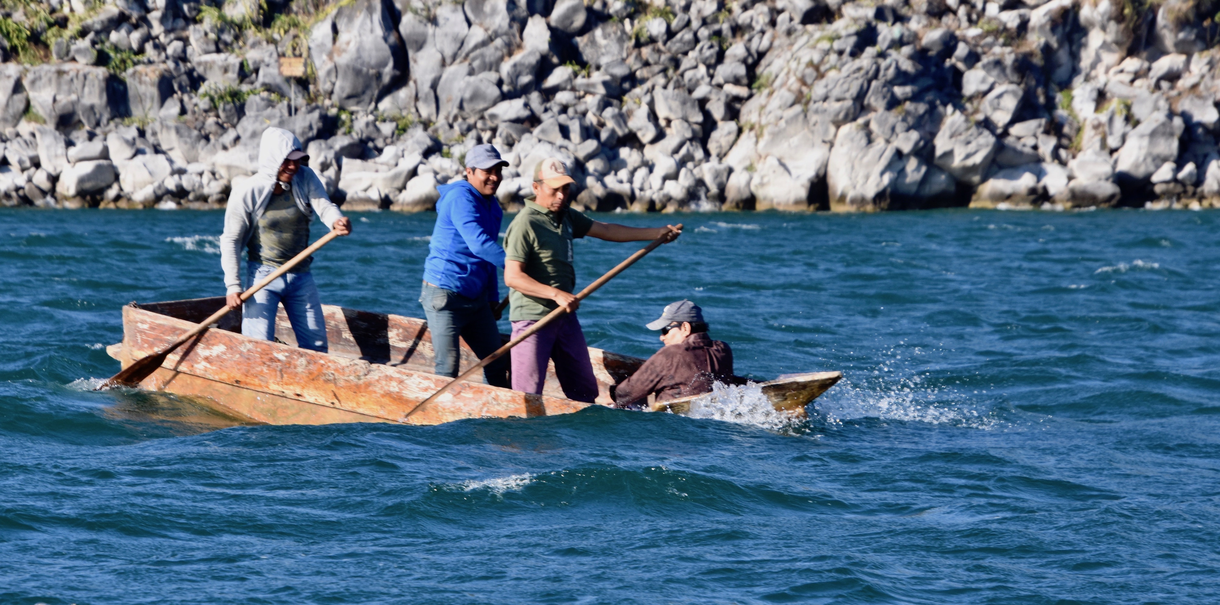 Four Fishermen on Lake Atitlan