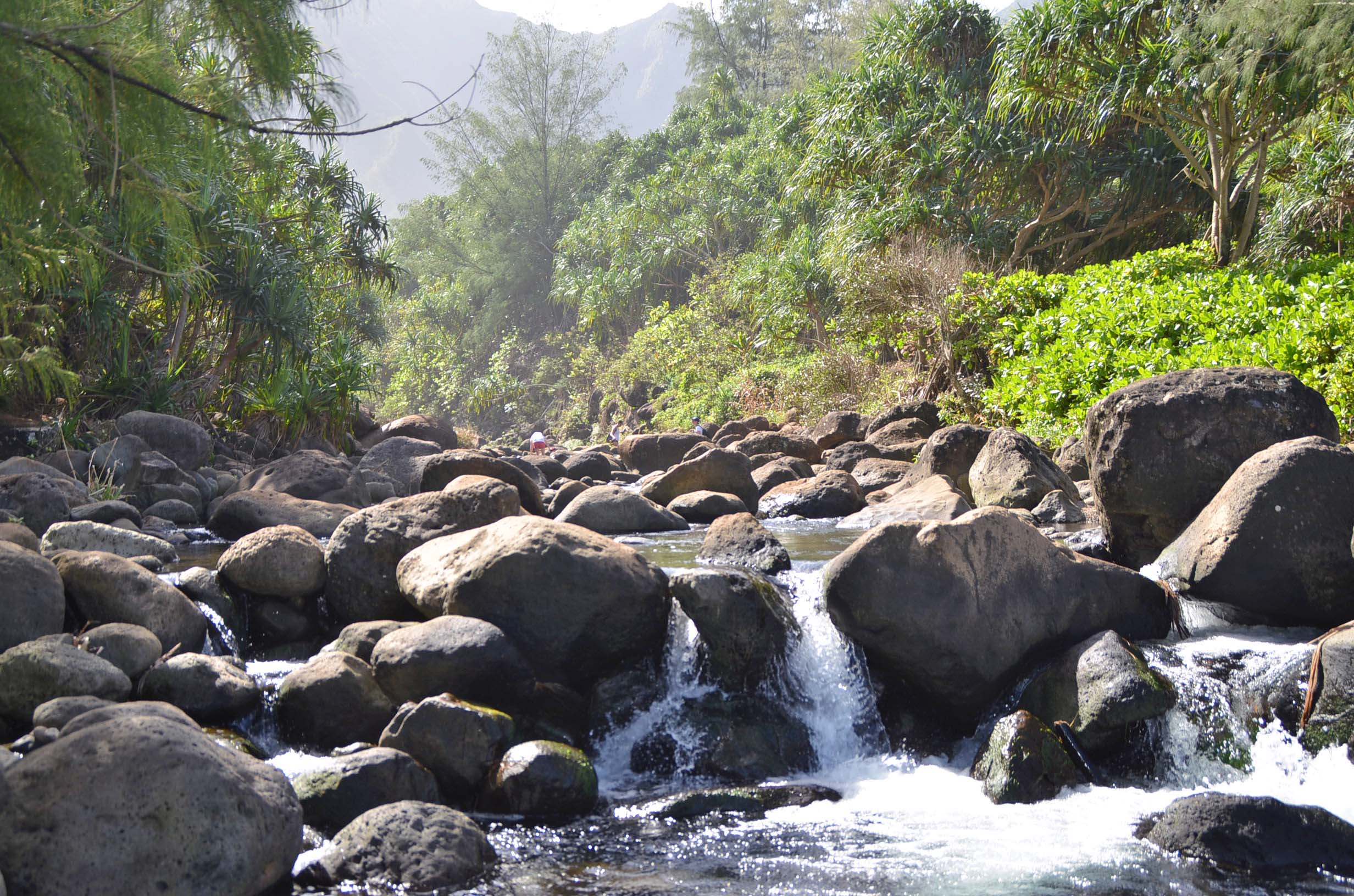 Hanakapi’ai Stream on the Kalalau trail