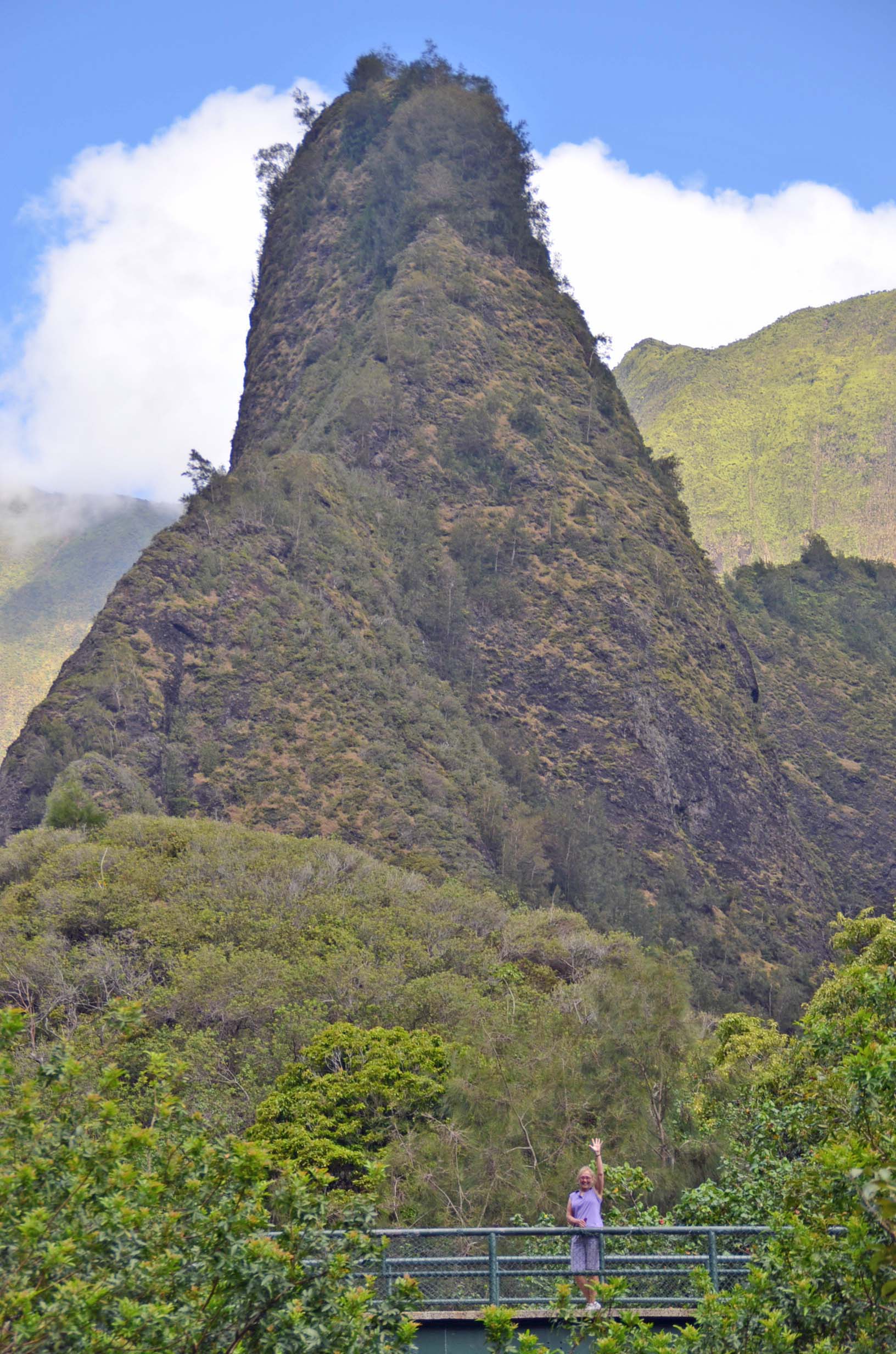 Alison at the Ioa Needle, Maui