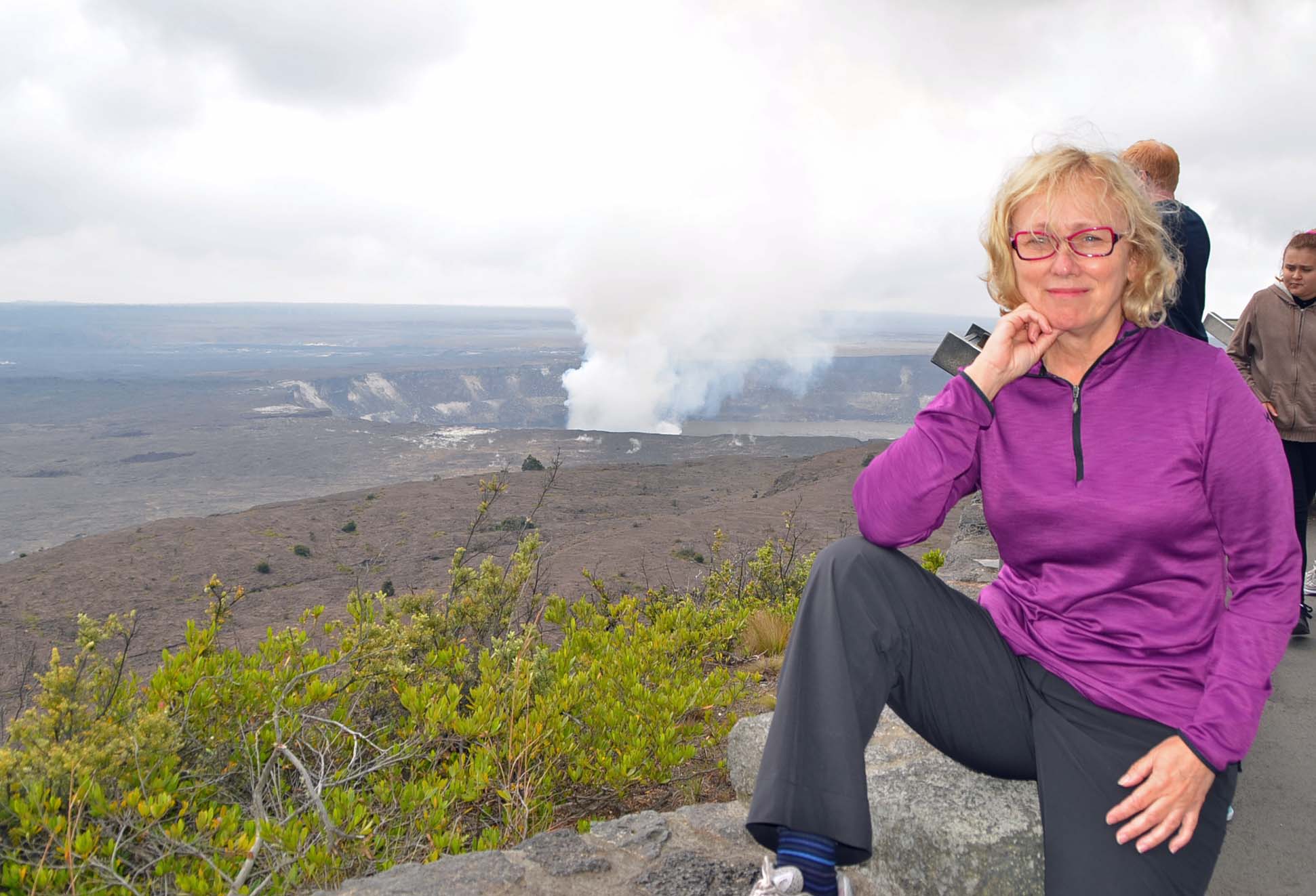 At Kilauea Crater