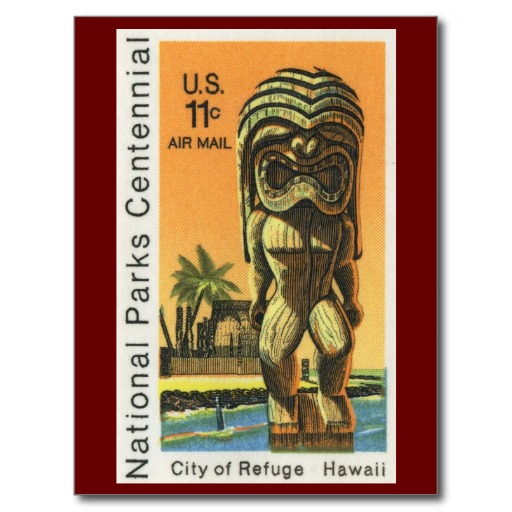 City of Refuge Stamp, Pu'uhonua O Honaunau