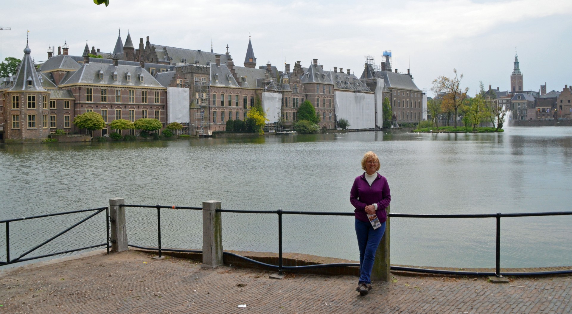 Alison and the Dutch Houses of Parliament, The Hague