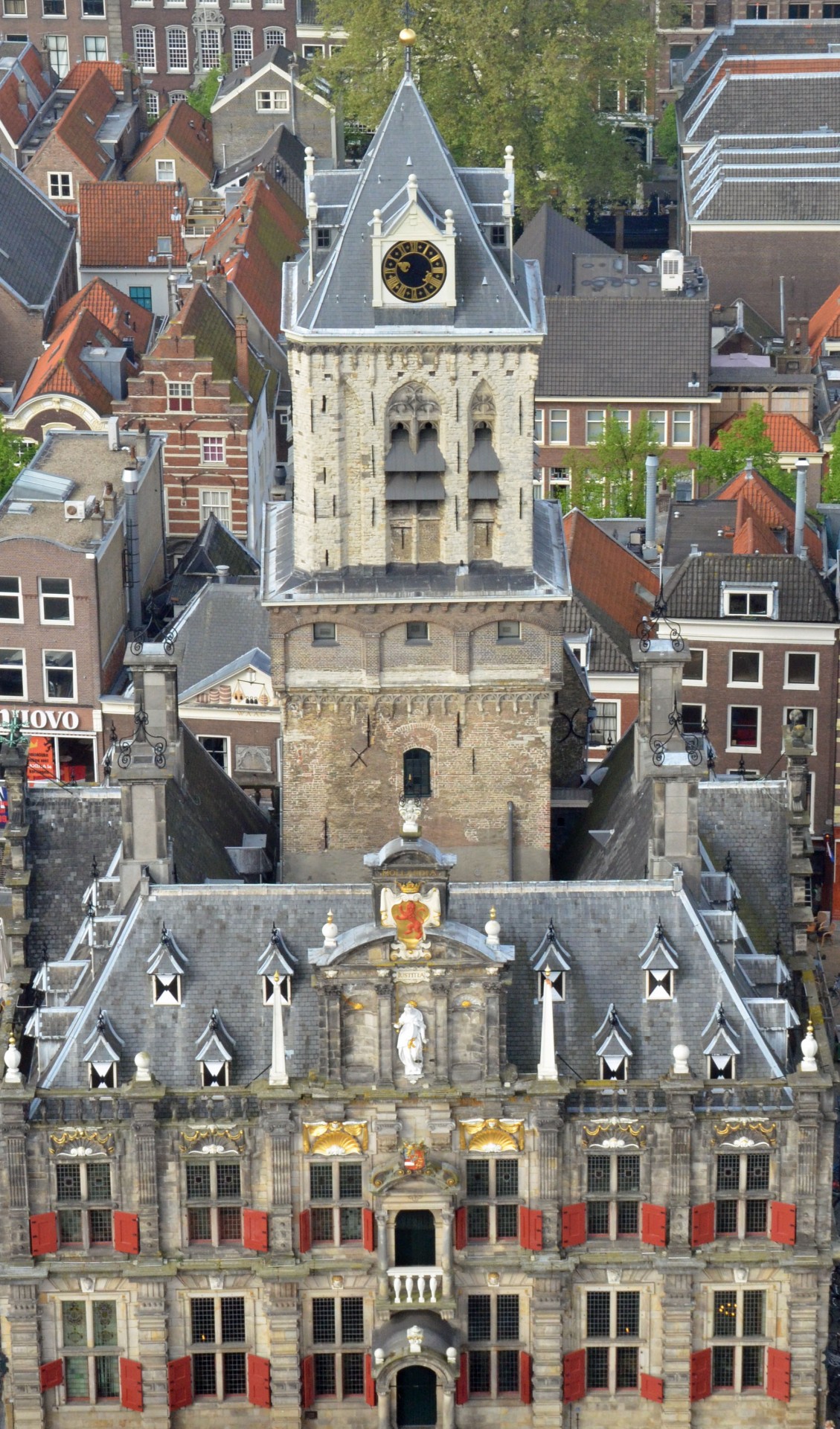 Delft Stadhuis from Nieuwe Kerk steeple