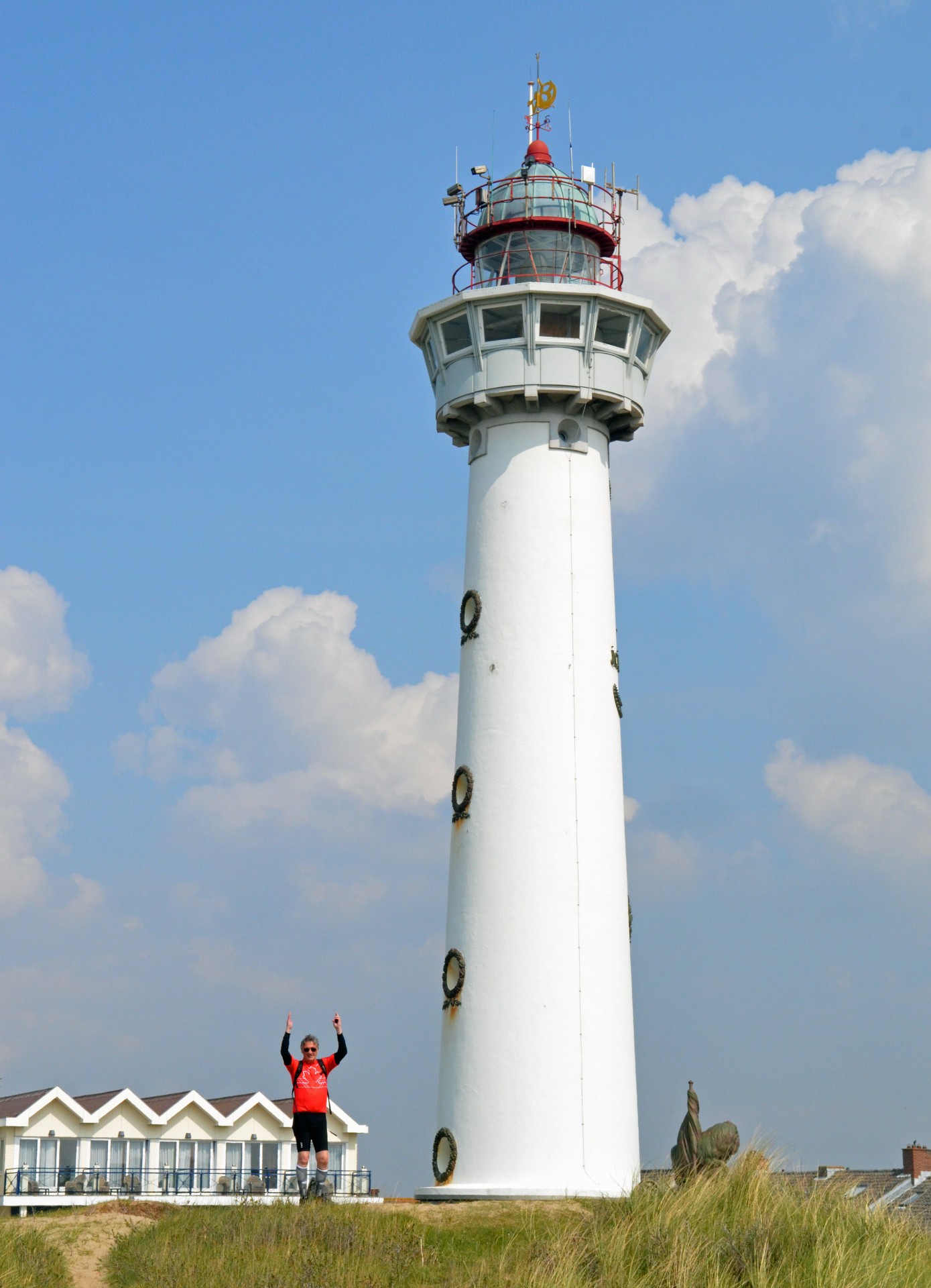 Lighthouse at Egmond on the North Sea