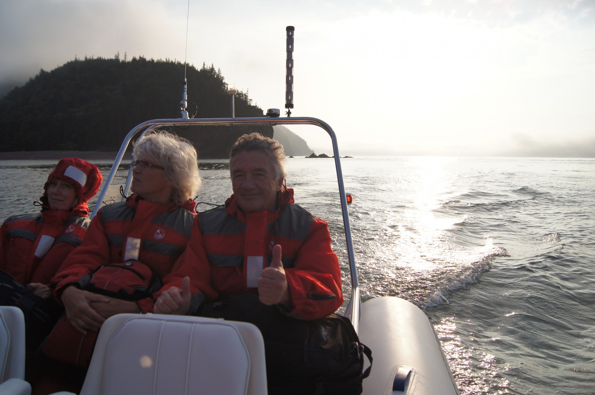 Heading out past Cape Chignecto on the way to Isle Haute