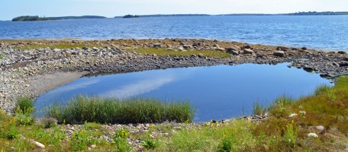 The once 90 foot deep pond