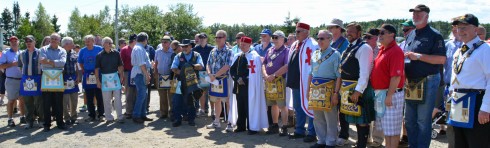 The Masons in their regalia