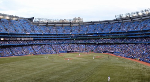 View from the First Deck at the Toronto Blue Jays stadium