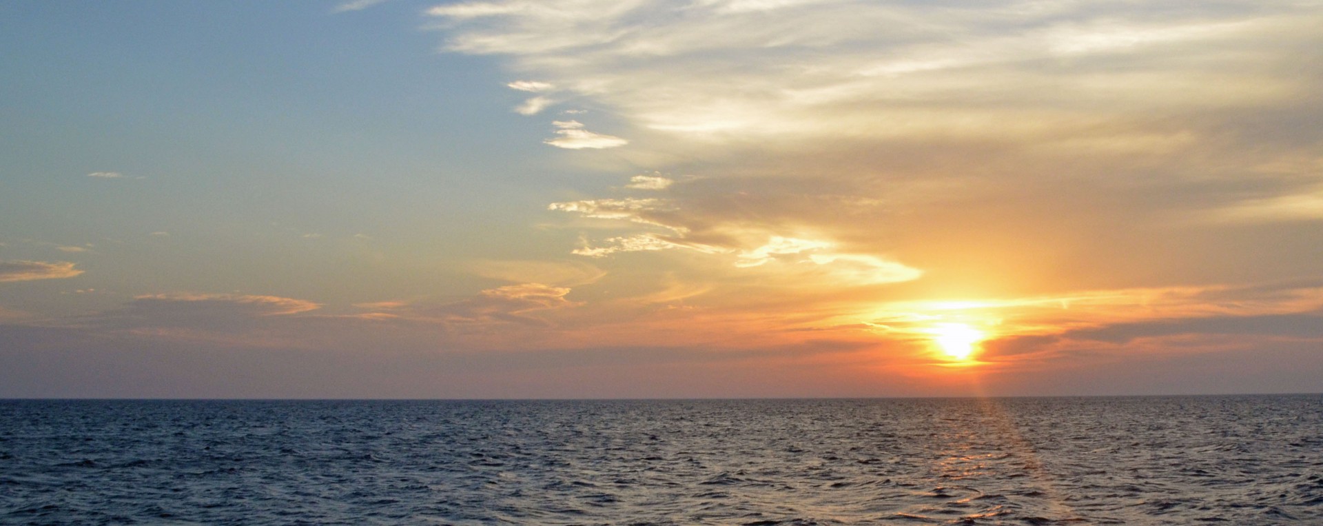 At the Last Minute the Clouds come back over Lake Huron