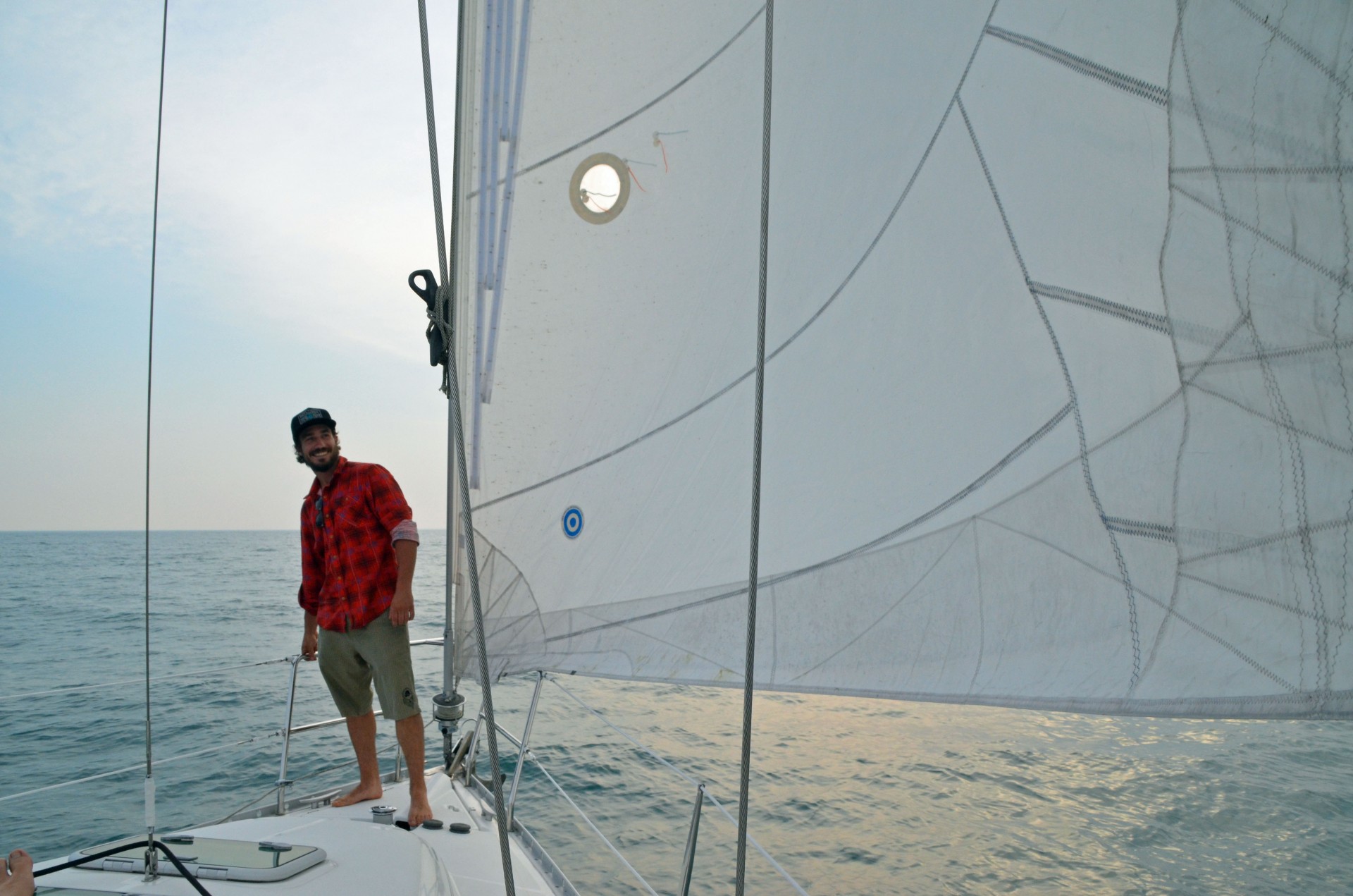 Dale on the Stir Crazy on Lake Huron