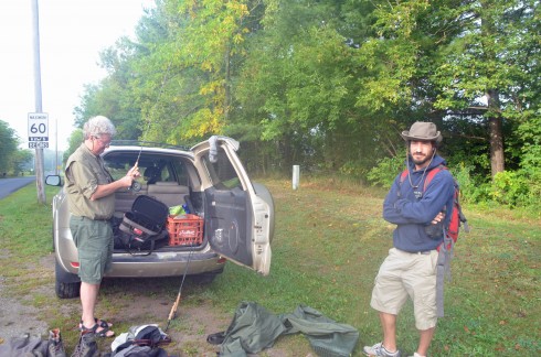 Dan Setting up the rods