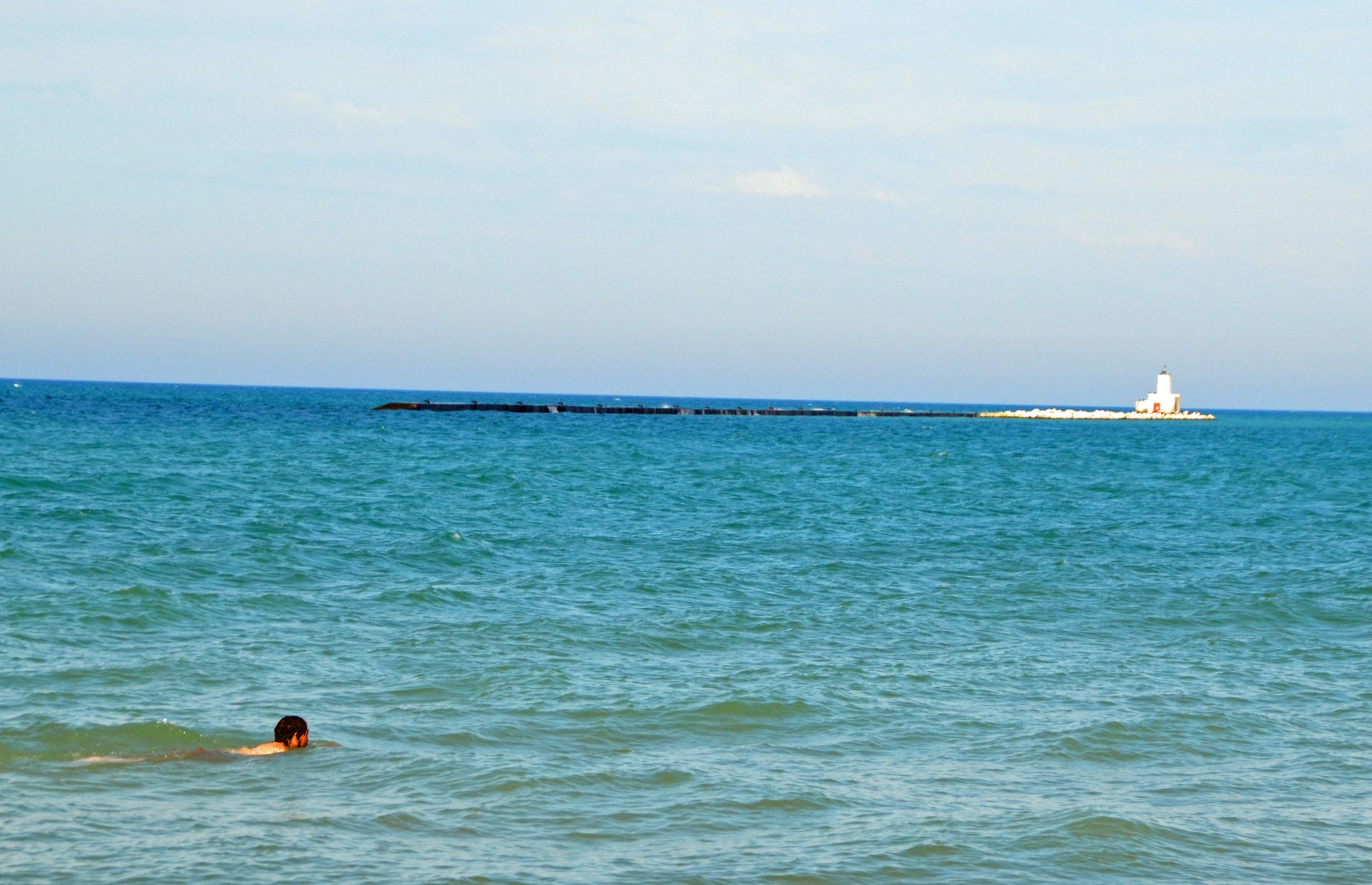 Swimming in Lake Huron