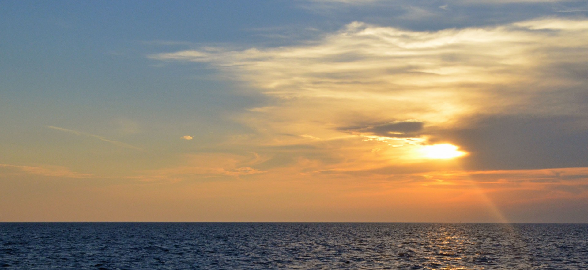 The Sun Breaks Through over Lake Huron