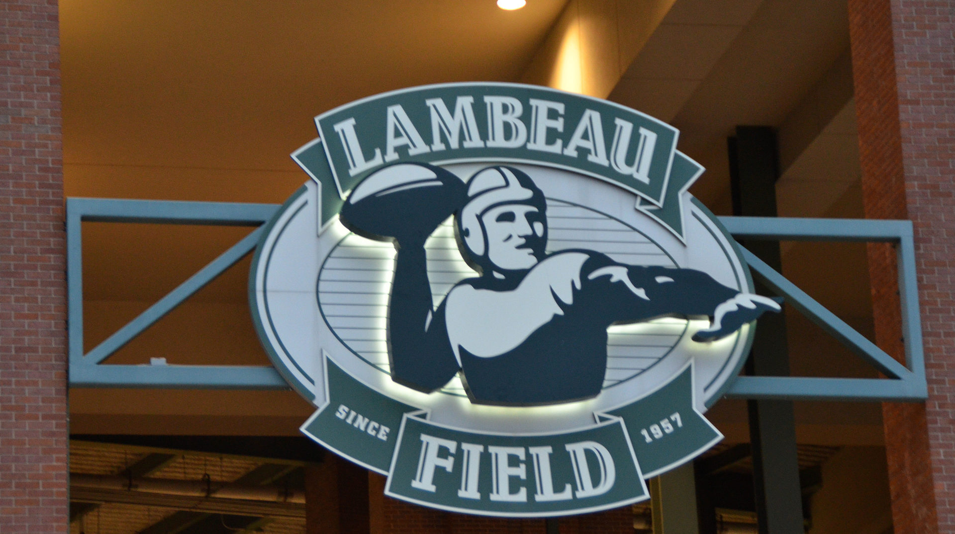 Curley Lambeau at Lambeau Field