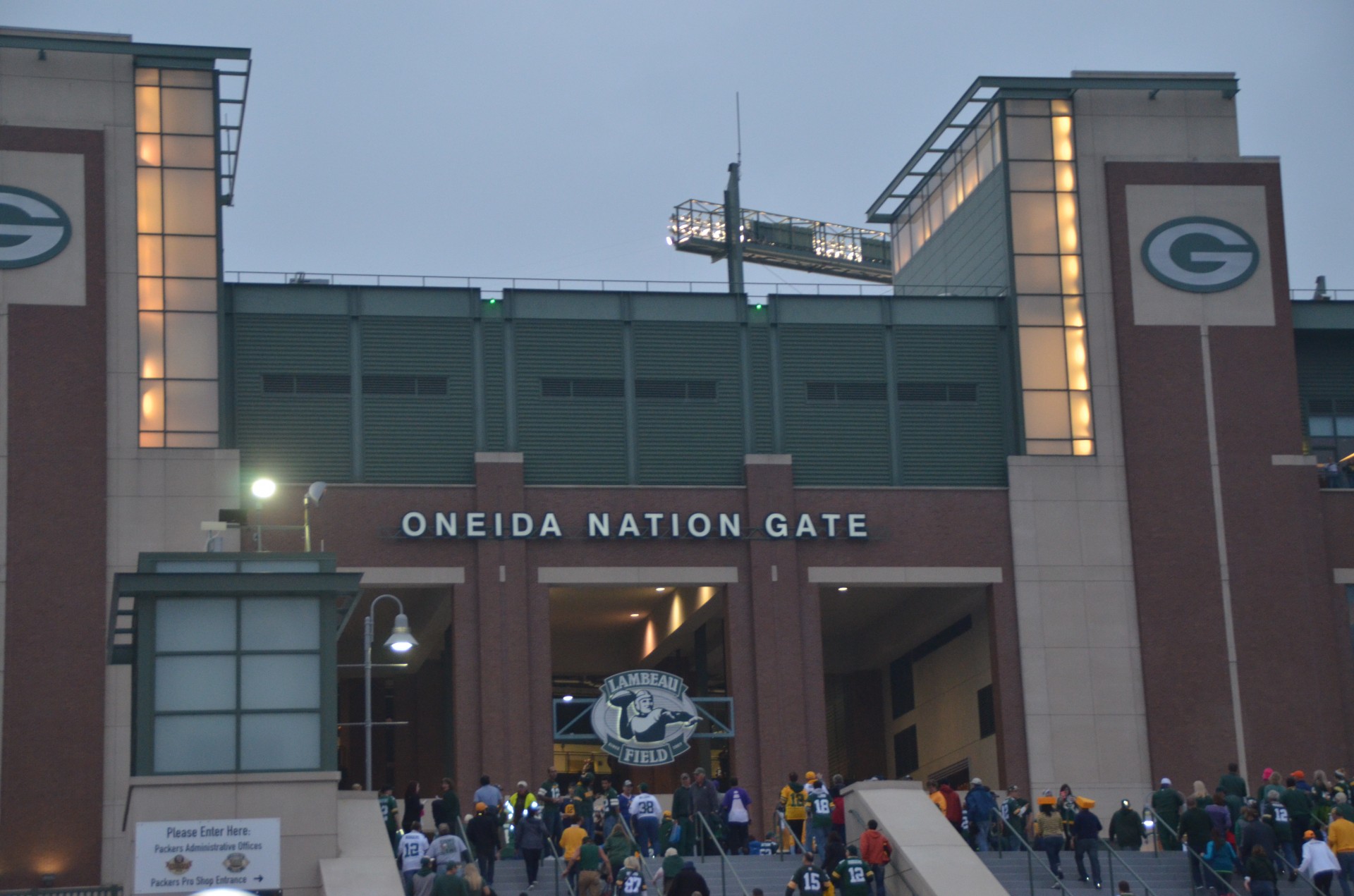 Oneida Nation Gate, Lambeau Field