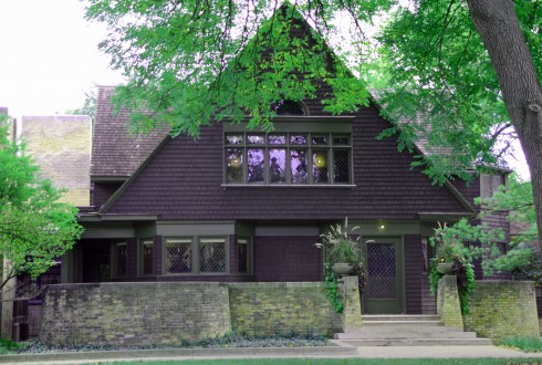 Wright's Home in Oak Park, Illinois