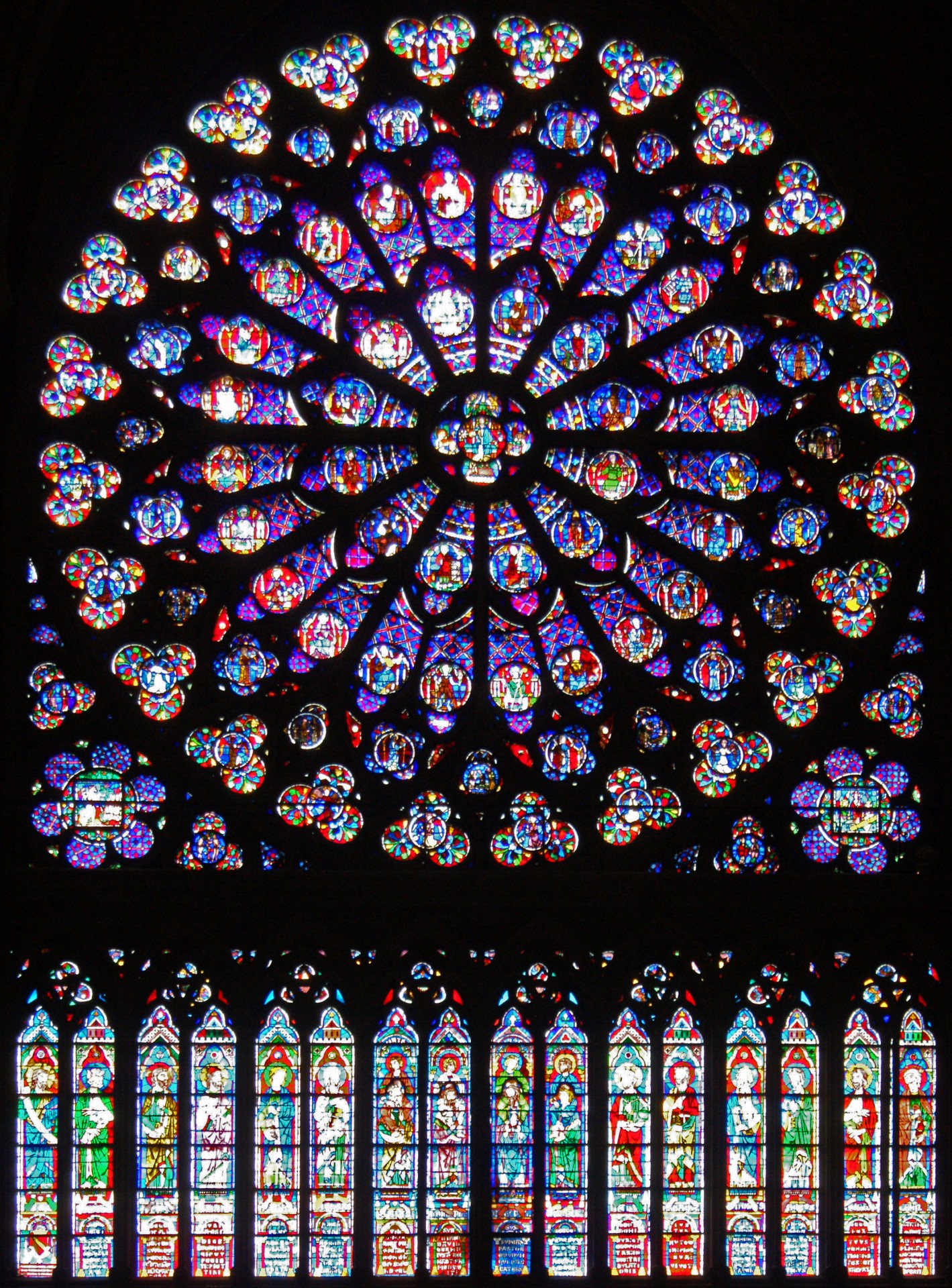 Rose Window Notre Dame Cathedral, Paris