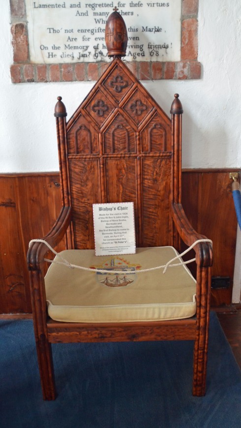 Bishop Inglis' Chair, St. George, Bermuda