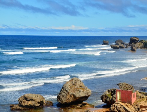 Touring Barbados - Bathsheba Beach from the north