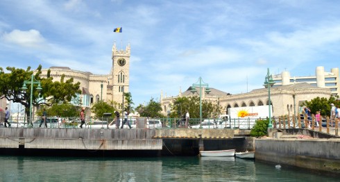 Downtown Bridgetown from the Careenage