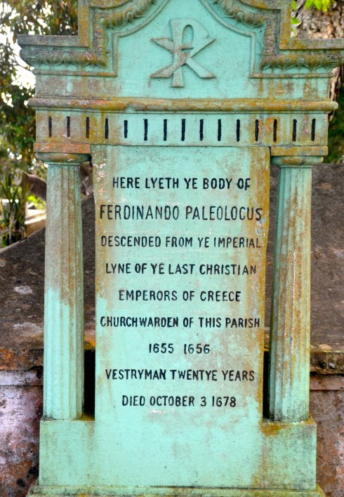 Touring Barbados - Grave of Ferdininando Paleologus