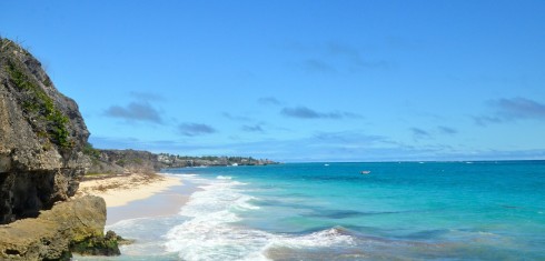 Touring Barbados - Looking east from Crane Beach