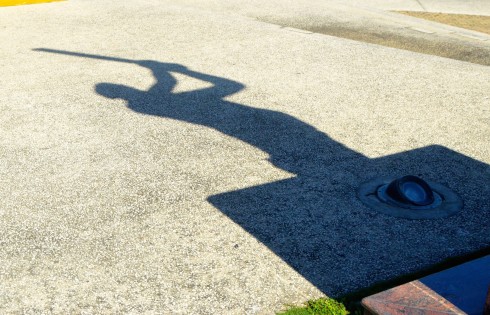 Shadow of Sir Garfield Sobers Statue